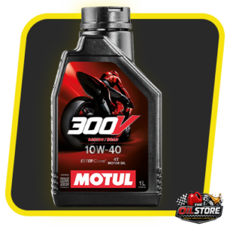 Motul 300V Road Racing 10W-40 1L | 100% Synthetic Bike Oil