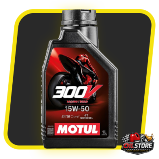 Motul 300V 15W-50 1L | 100% Synthetic Racing Bike Oil