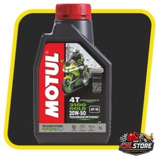 MOTUL 3100 Gold 4T 20W-50 (1L) – Semi-Synthetic Motorcycle Engine Oil