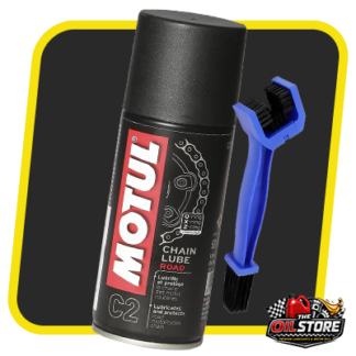 Motul chain lube with free chain brush combo