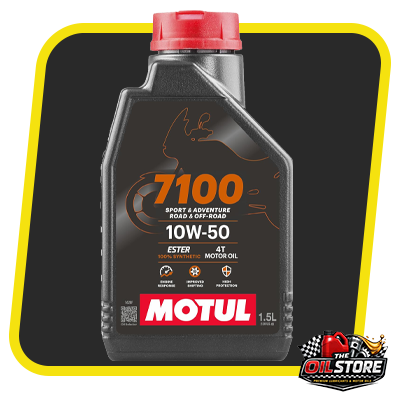 MOTUL 7100 4T 10W-50 (1.5 L) – 100% Synthetic Ester Engine Oil